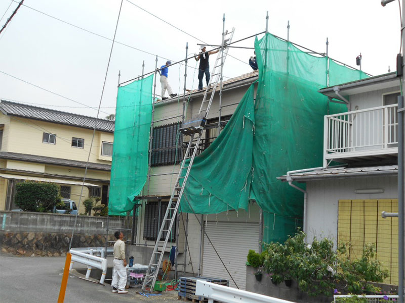 屋根瓦葺き替え&塗装工事