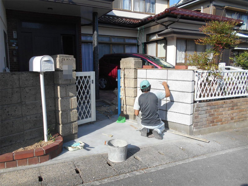 ★車庫シャッター交換&門廻り改修工事！！